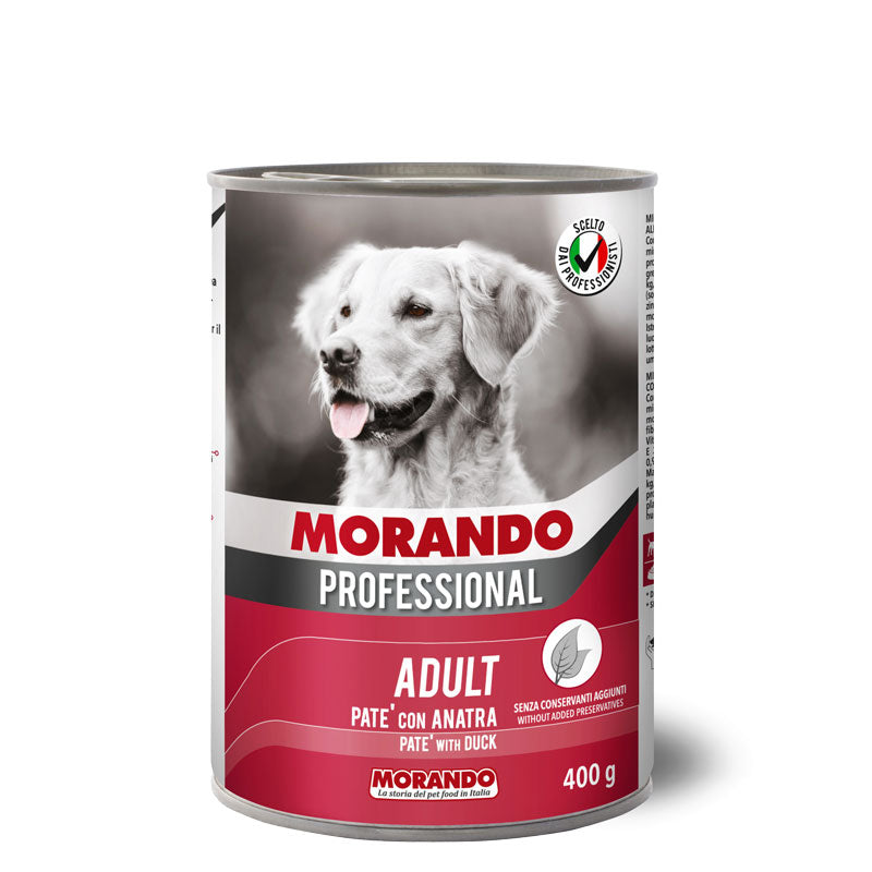 Morando Dog Cane Pate  with Duck 400g