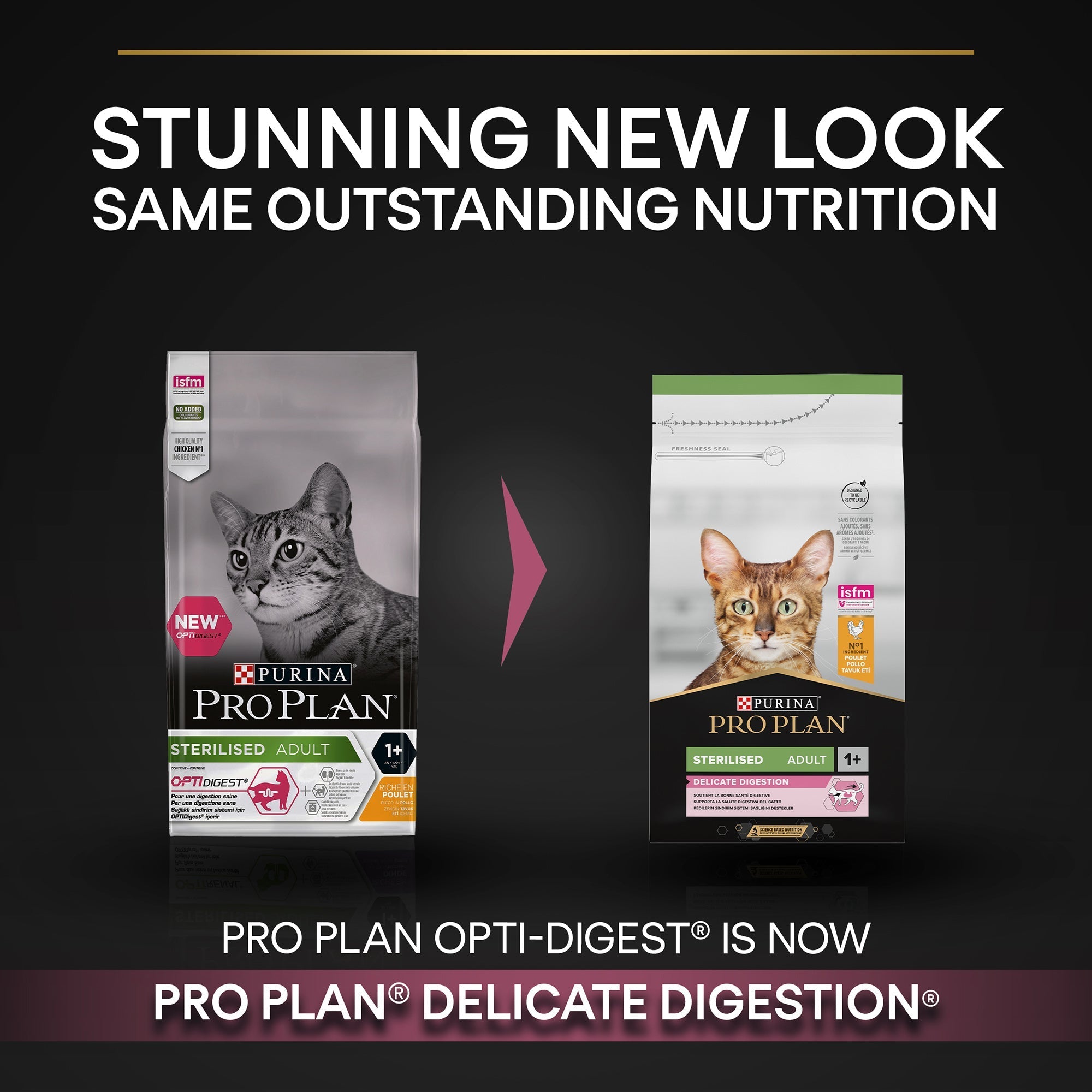 PURINA® PRO PLAN® Sterilised Adult 1+ year Rich in Chicken Dry Cat Food - 1.5 KG