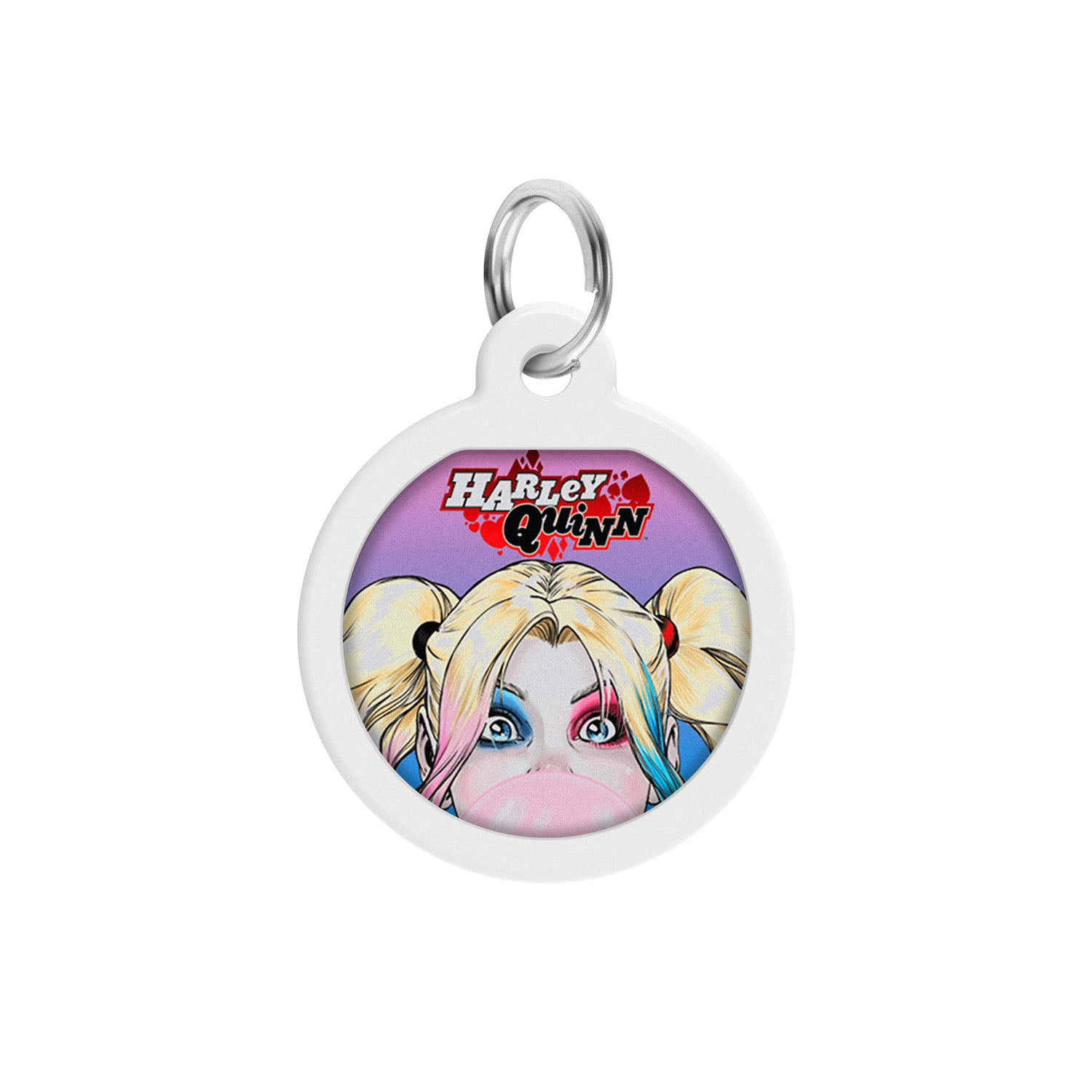 WAUDOG Smart ID metal pet tag with QR-passport, "Harley Quinn" -0625-1001