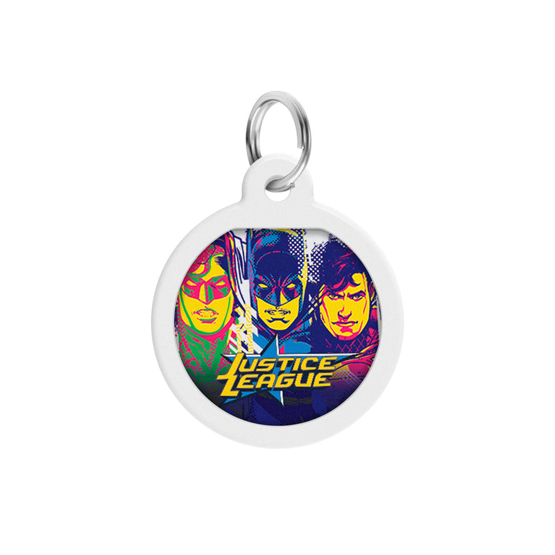 WAUDOG Smart ID metal pet tag with QR-passport, "Justice League"  -0625-1015