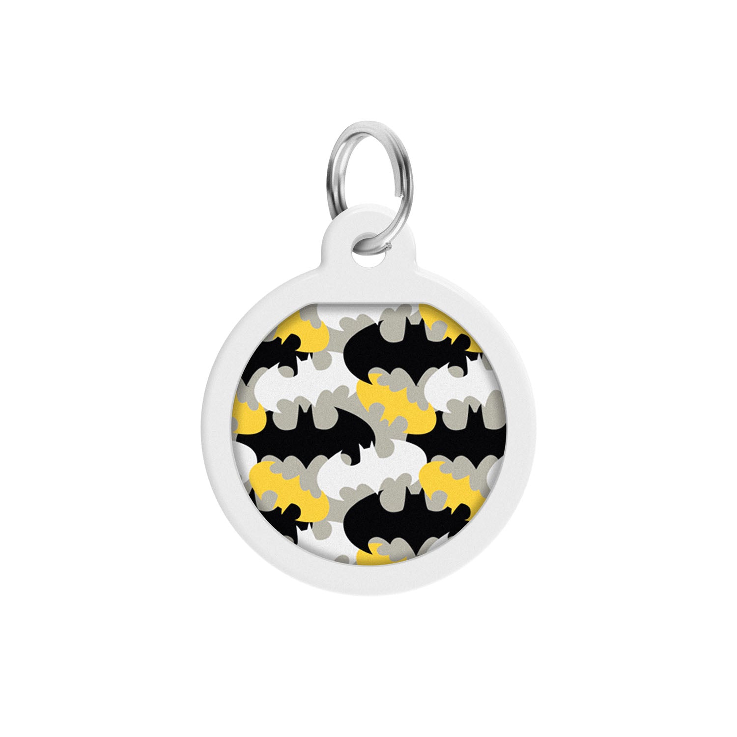 WAUDOG Smart ID metal pet tag with QR-passport, "Batman pattern" 0625-1020