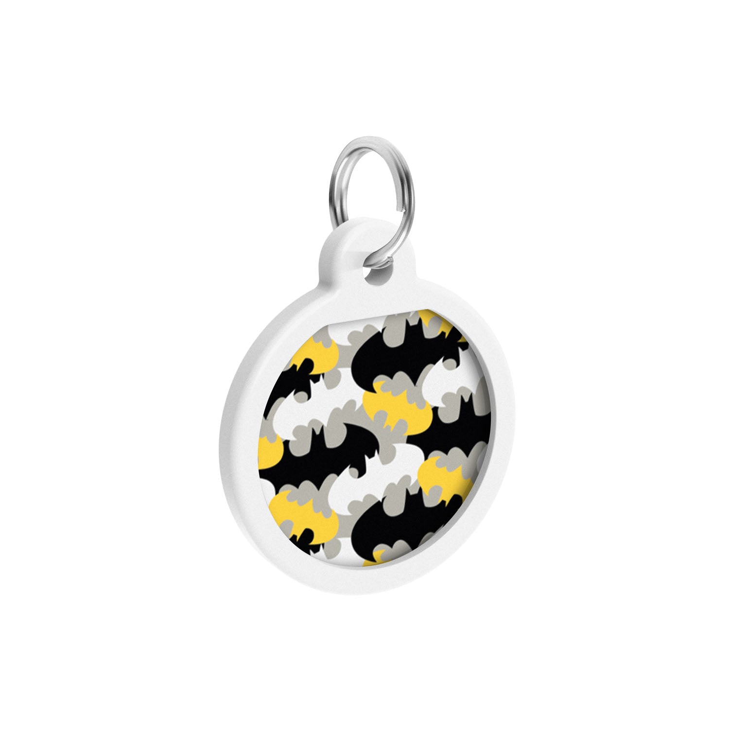 WAUDOG Smart ID metal pet tag with QR-passport, "Batman pattern" 0625-1020