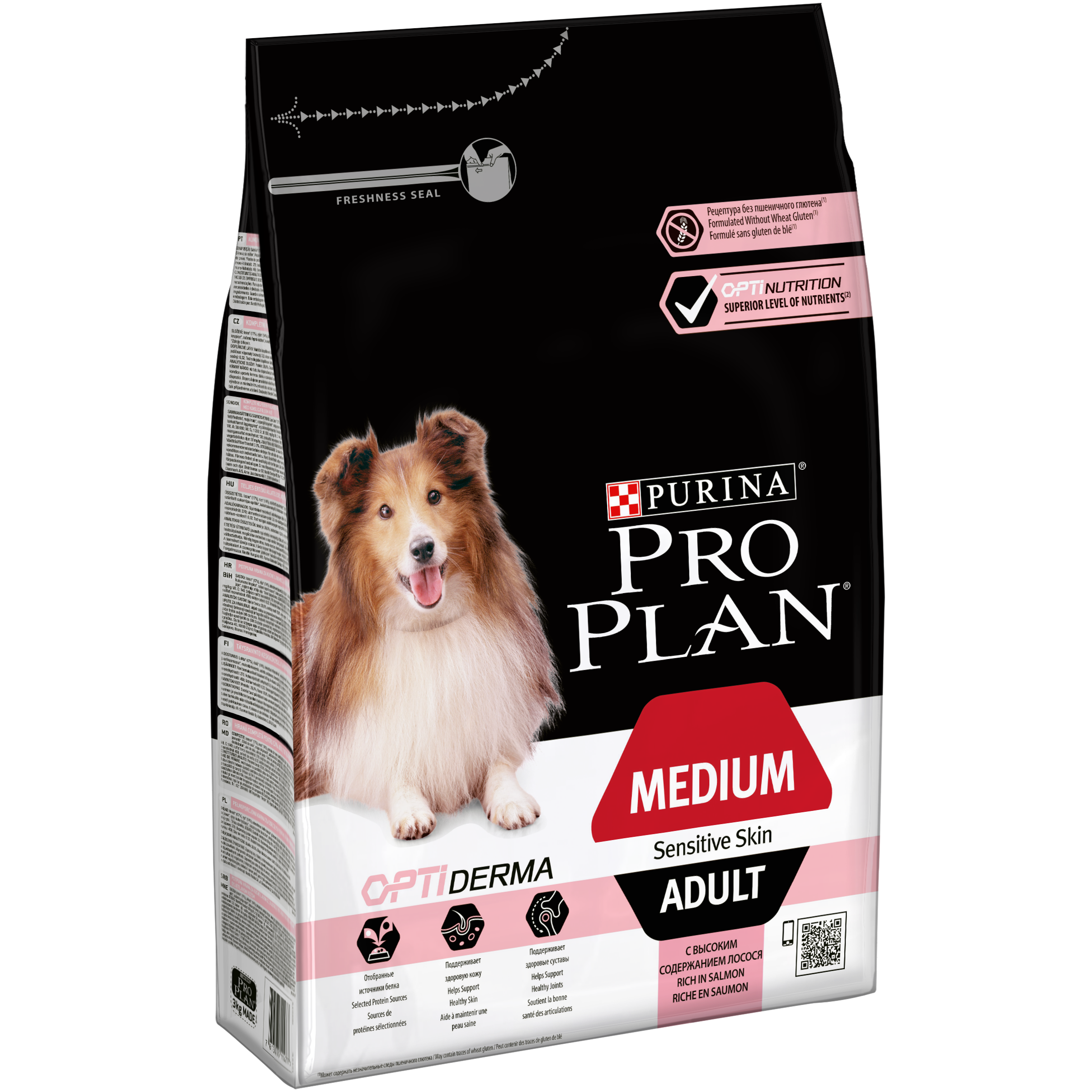 PURINA® PRO PLAN® Dog Medium Adult Sensitive Skin with OPTIDERMA® Rich in Salmon Dry Food