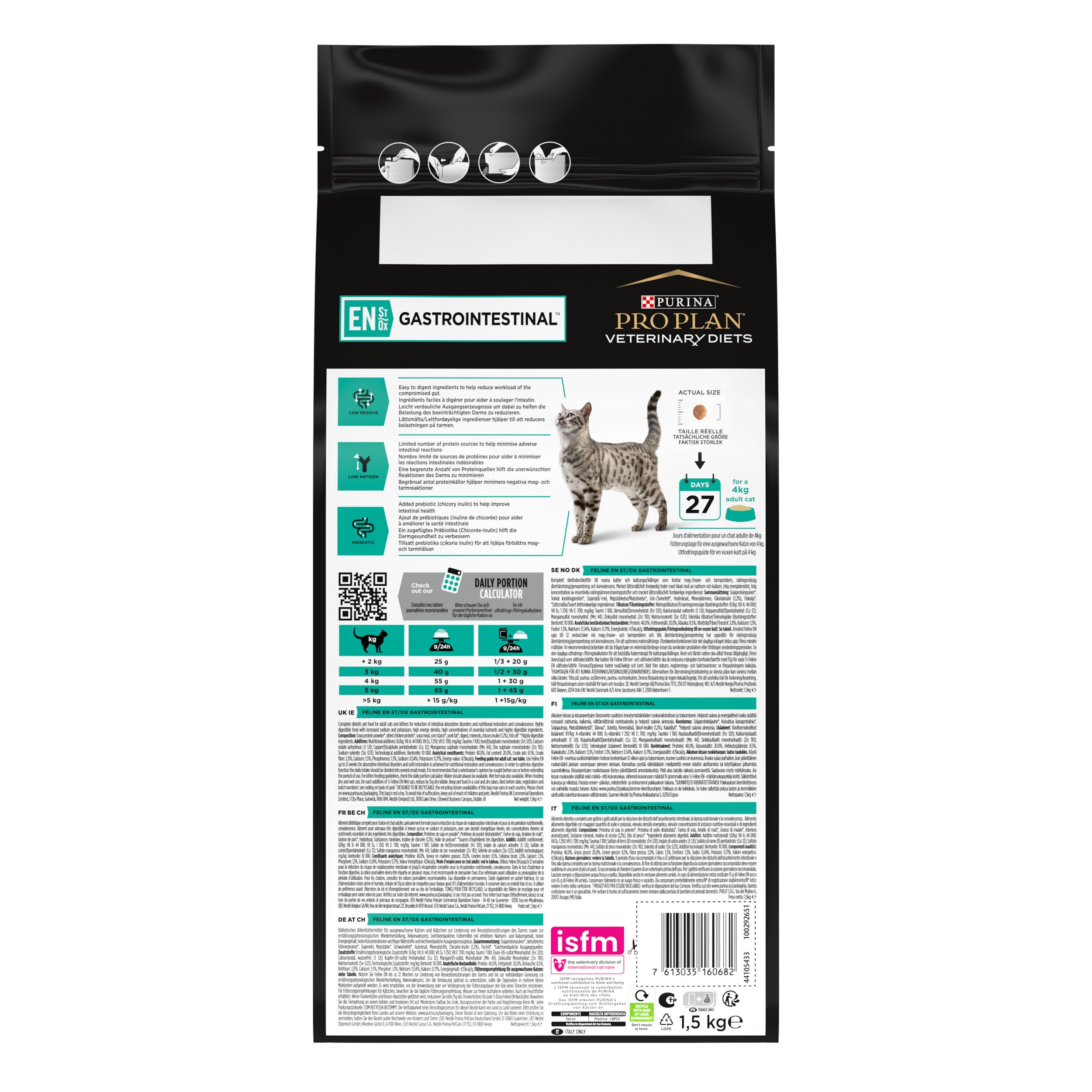 PURINA® PRO PLAN® VETERINARY DIETS EN Gastrointestinal Dry Cat food 1.5K