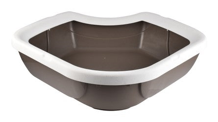 Corner Open Cat Toilet Litter Box With Frame 52x50x14 cm