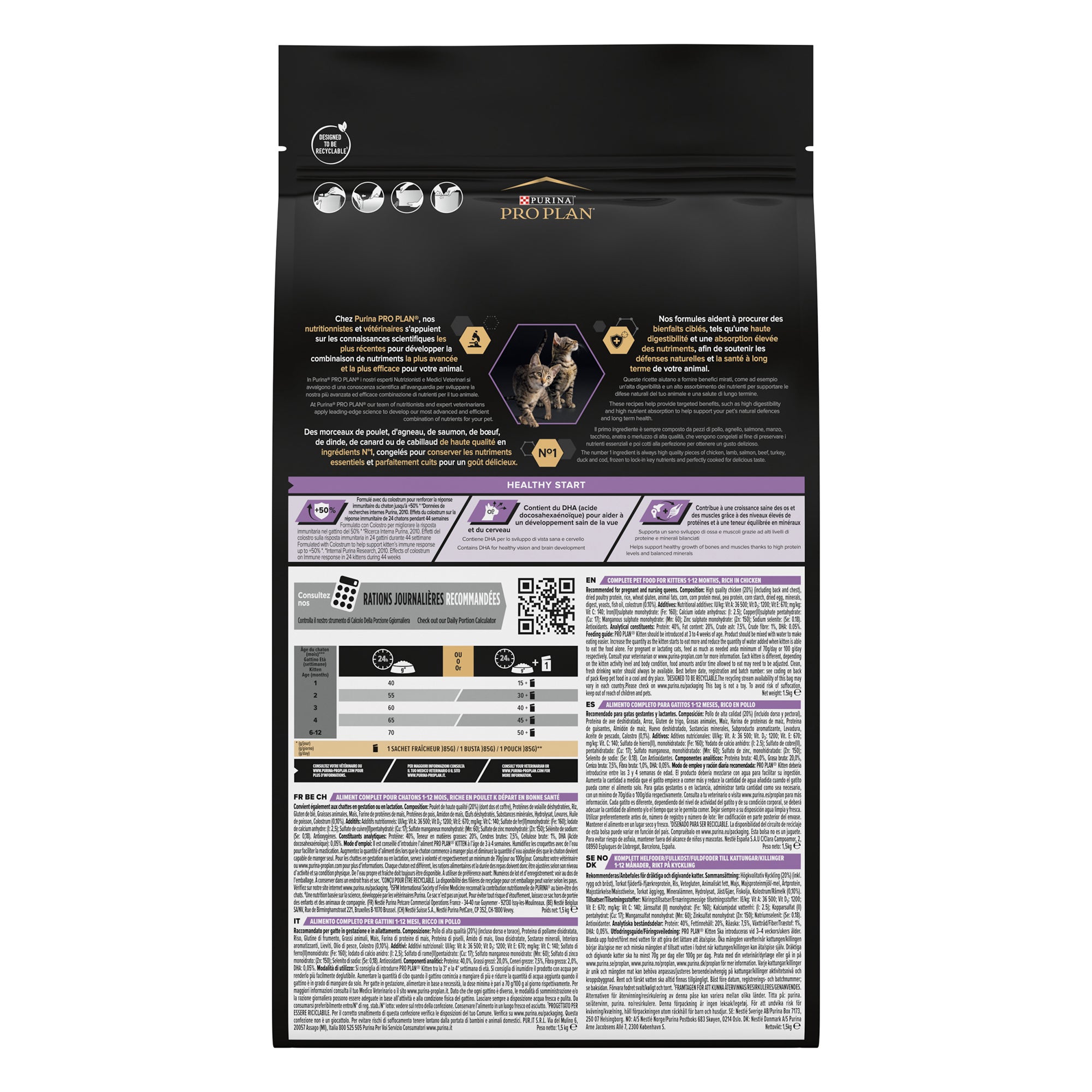 Purina® PRO PLAN® Kitten Healthy Start - Chicken 3 KG