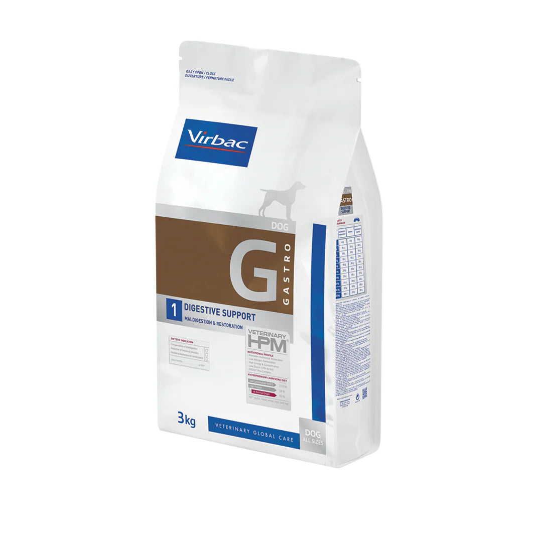 VIRBAC VETERINARY HPM DOG G1 DIGESTIVE SUPPORT 3KG