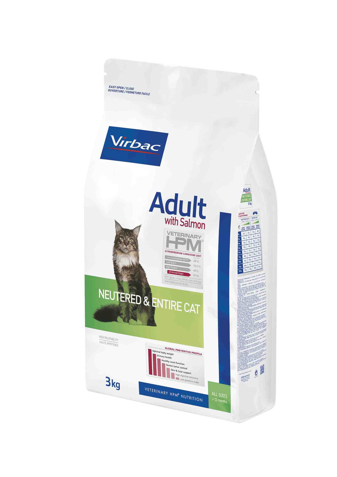 Virbac Cat with Salmon Neutered & NENTIRE Cat 3kg