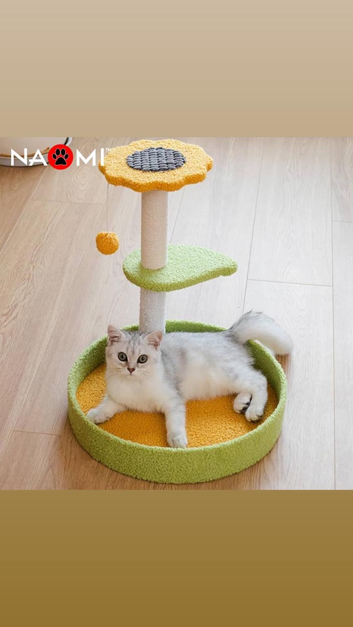 Sunflower cat climbing frame Size: 38*38*45cm