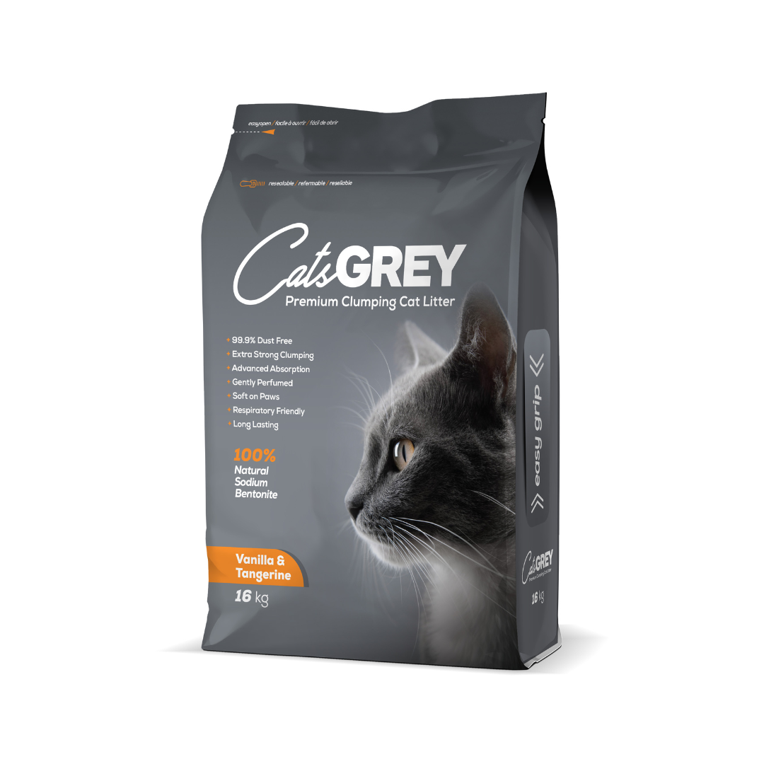 Cat’s Grey Cat Litter Premium Clumping Vanilla&Tangerine 16kg