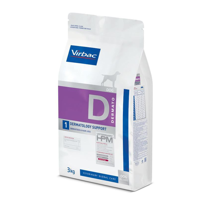 Veterinary HPM Dermato - D1 Dermatology Support for dogs 3kg