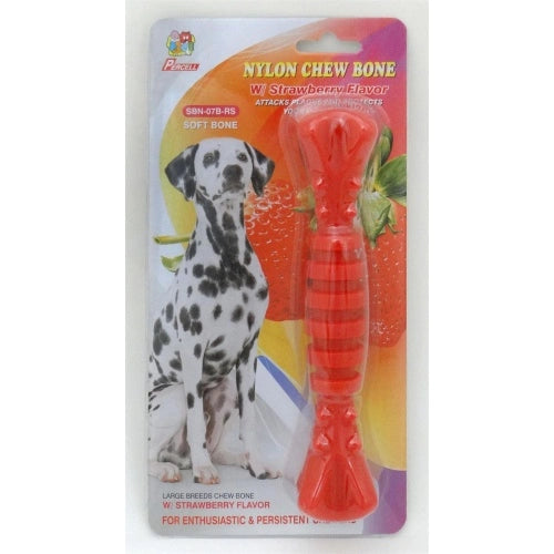 Percell Nylon Chew Bone Straberry Flavor SBN-07B-RS