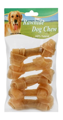 Rawhide Dog Chew Bone-Braided 5*1 m. FY-87045