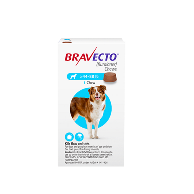 Bravecto Chewable Tablet For Large Dogs (20 - 40 Kg) X 1 Tablet