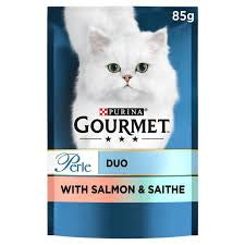 Purina Gourmet Perle with Salmon and Saithe 85g