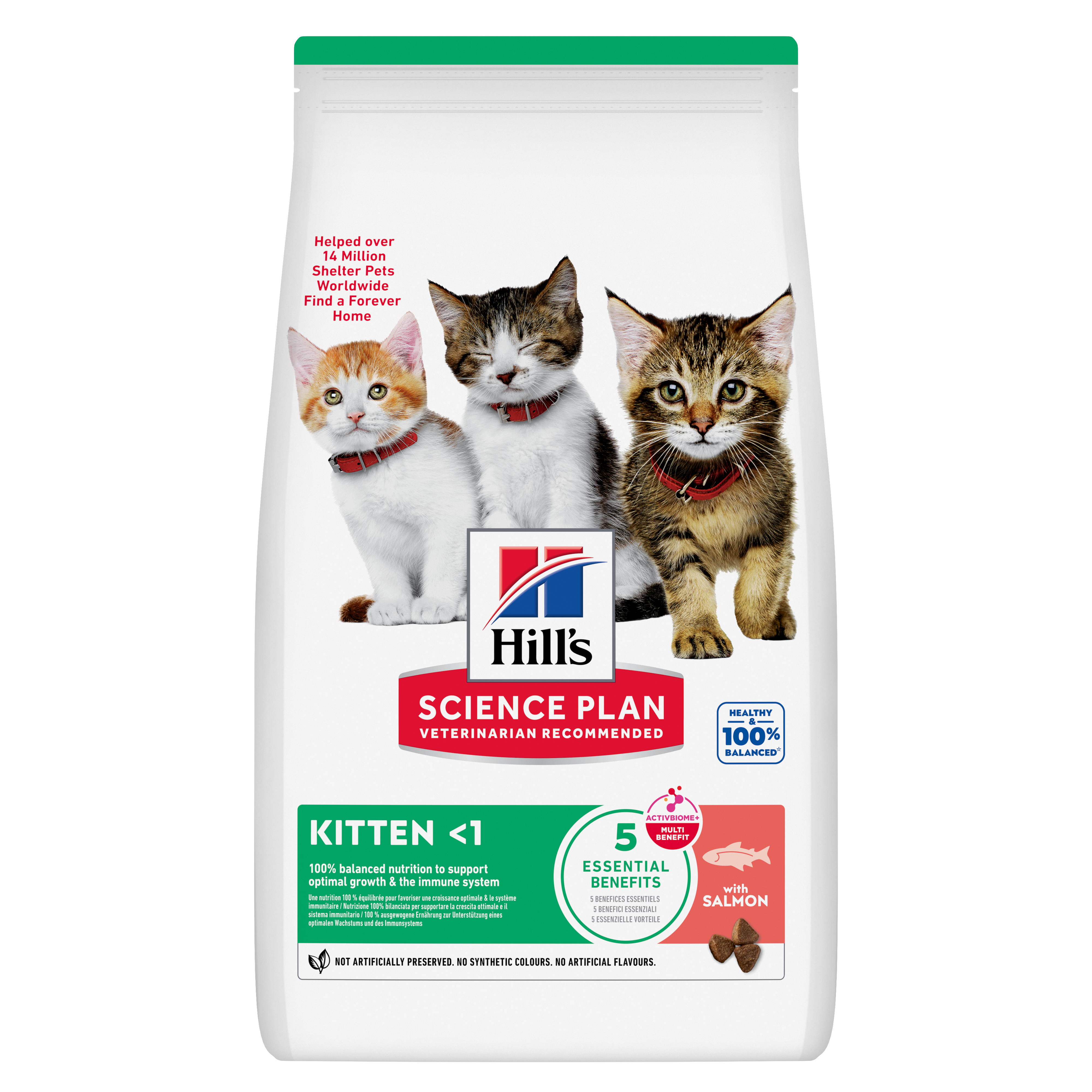 Hill’s kitten food with salmon 1.5kg