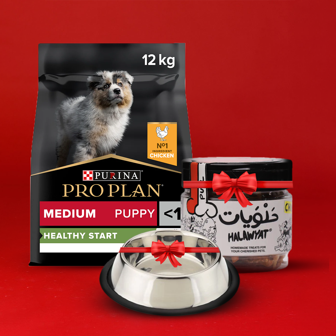 PRO PLAN® Medium Puppy with OPTISTART® Rich in Chicken + Treats  & Bowl Free🔖🎄