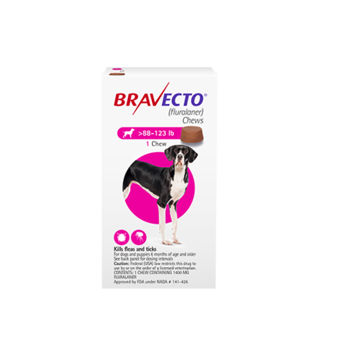 Bravecto Chewable Tablet For Very Large Dogs (40 - 56 Kg) X 1 Tablet