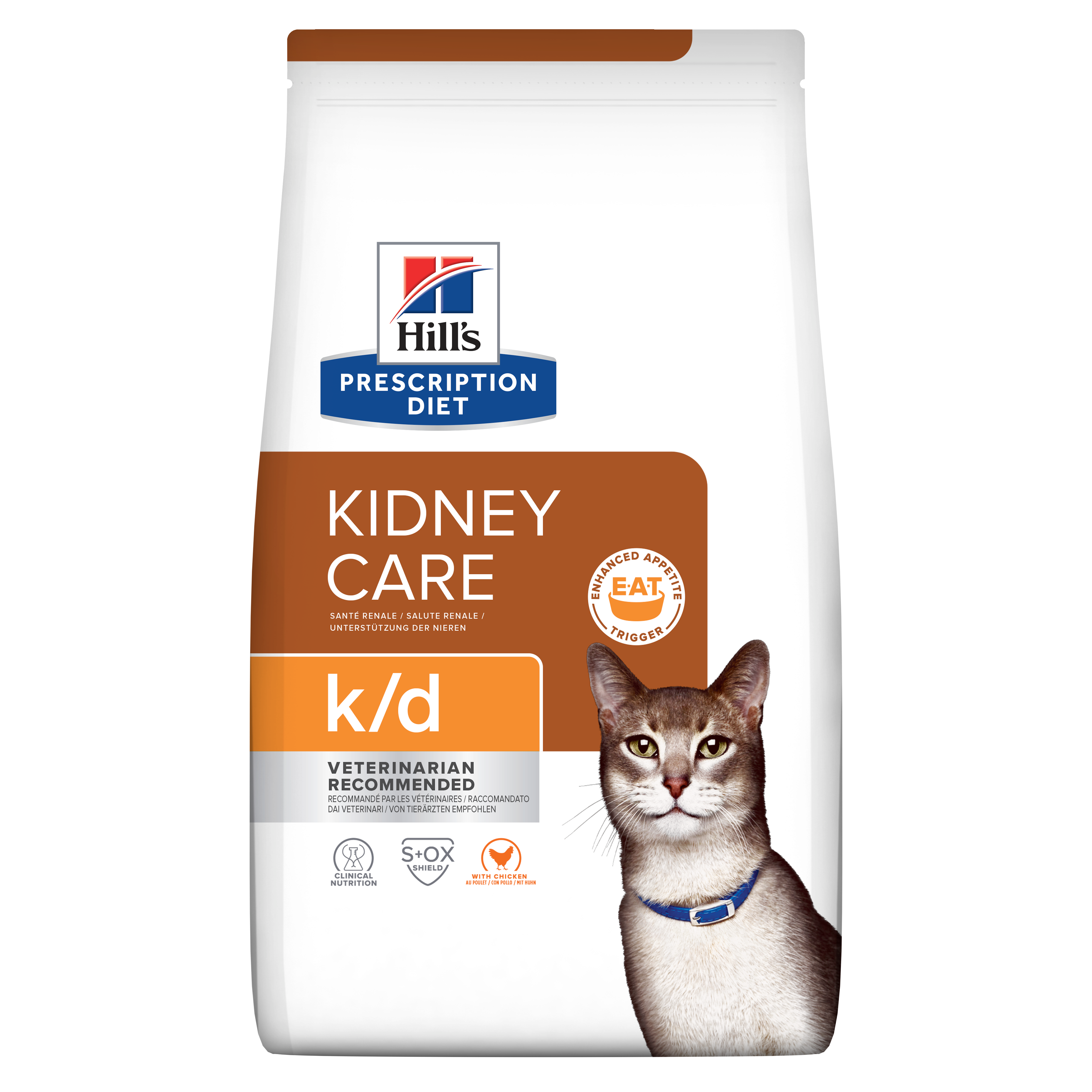 Hill's Veterinary K/D Kidney Care Dry Cat Food with Chicken 3kg