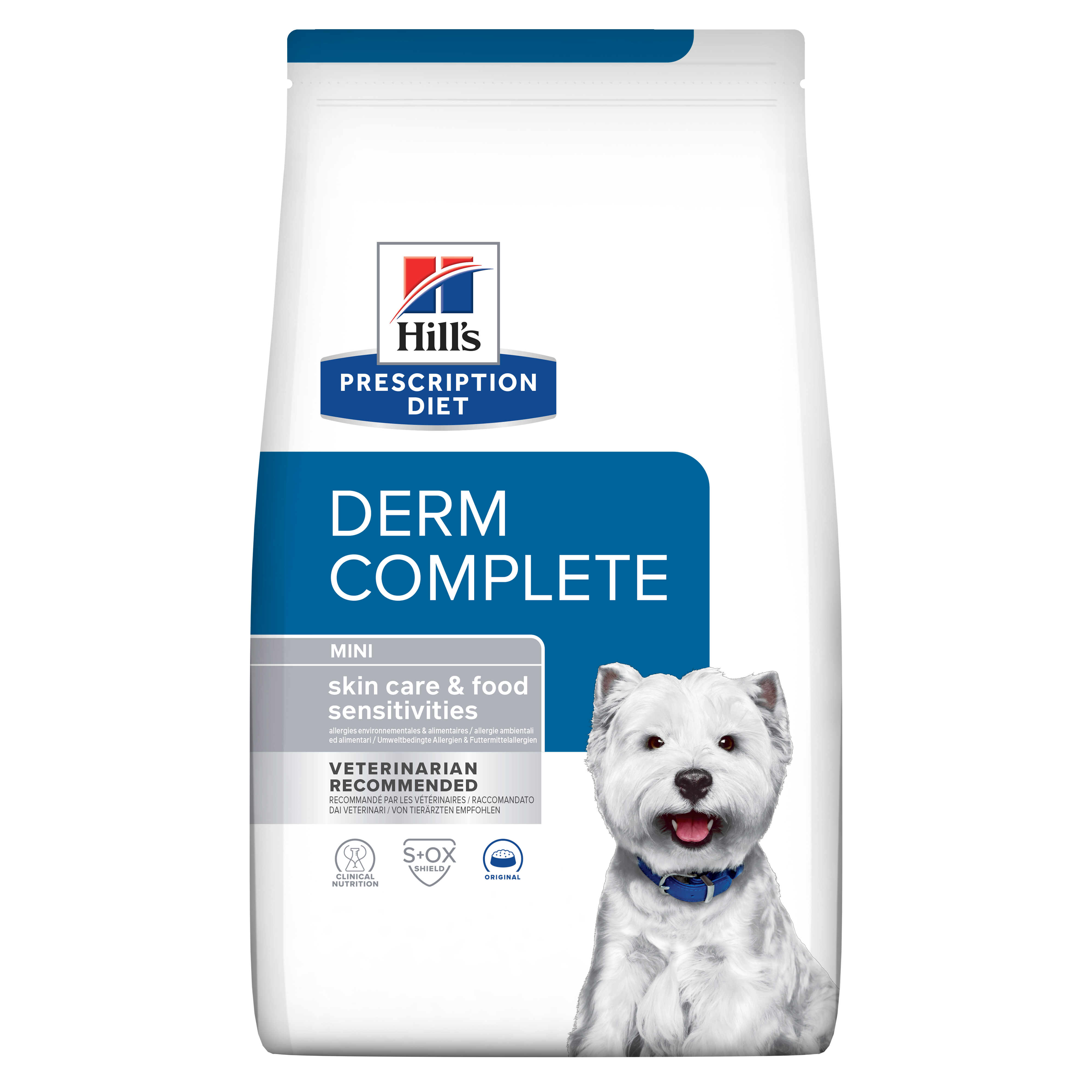 Hill's Prescription Diet Derm Complete Mini Dry Dog Food 1kg