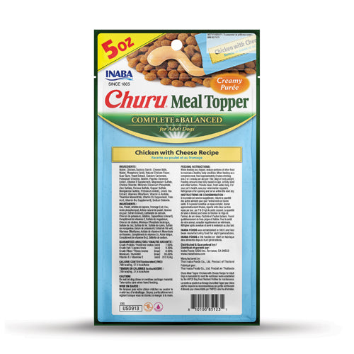 CHURU MEAL TOPPER
Chicken with Cheese Recipe 144g