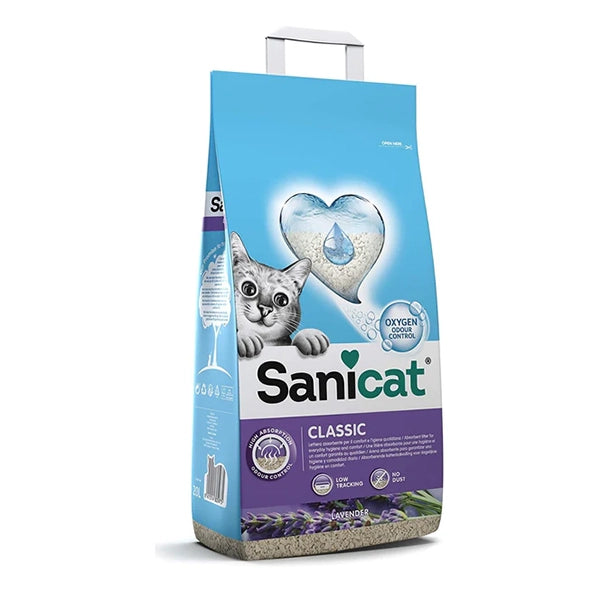 SaniCat Cat Litter Non Clumping Classic Lavender 20L