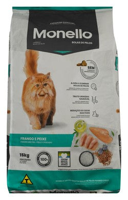 Monello Cat Food Hairball Chicken & Fish 15kg