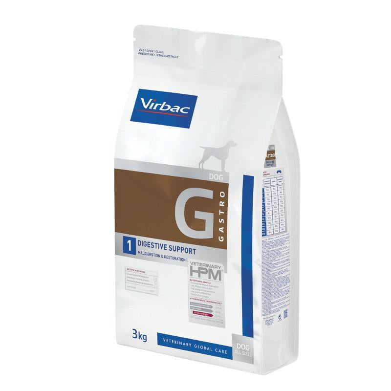 VIRBAC VETERINARY HPM DOG G1 DIGESTIVE SUPPORT 3KG