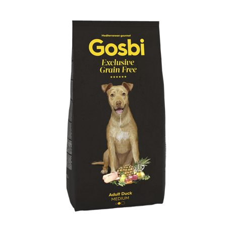 Gosbi Exclusive Grain Free Adult Duck Medium Dogs 12kg