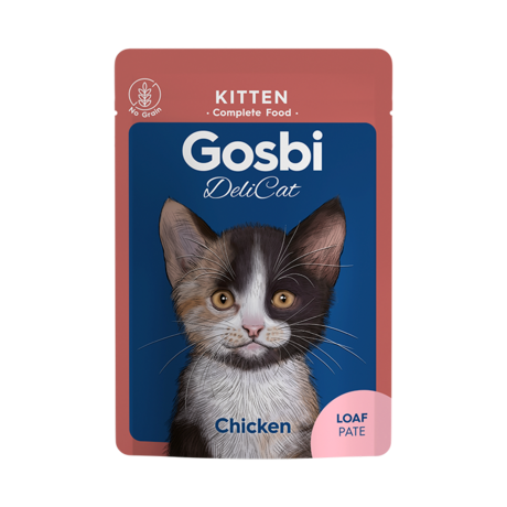 Gosbi Delicat Chicken Loaf Pate Kitten Cats 70g