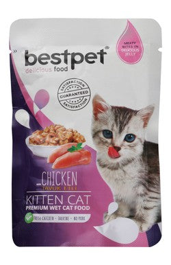 bestpet Chicken Jelly Kitten Wet Food 85g