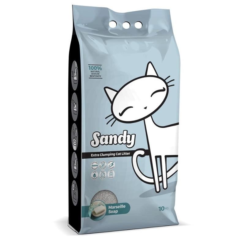 Sandy Extra Clumping Cat Litter Marseille Soap 10kg