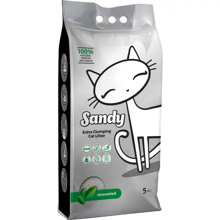 Sandy Extra Clumping Cat Litter Unscented 5kg