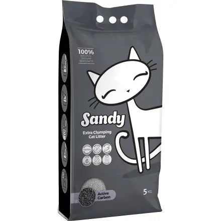 Sandy Extra Clumping Cat Litter Active Carbon 5kg