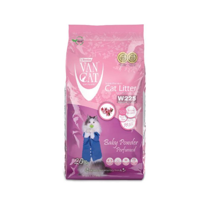 VanCat Cat Litter - Baby Powder Scented 20kg