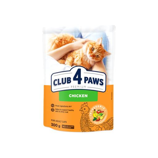 CLUB 4 PAWS PREMIUM
for adult cats
CHICKEN 300g