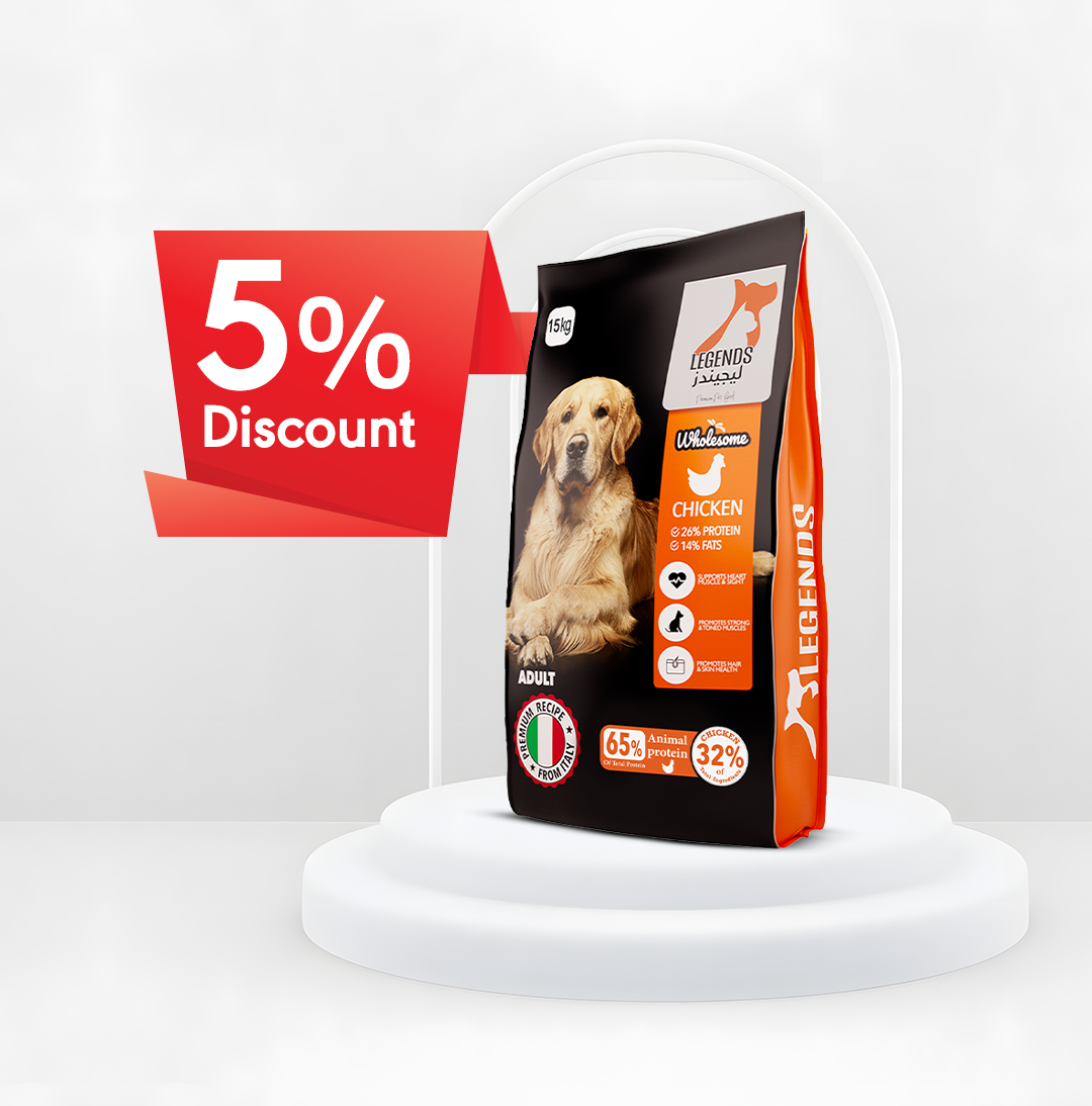 Buy 1 Get 5% Off  | Legends Wholesome Chicken Feed For Adult Dogs 15KG