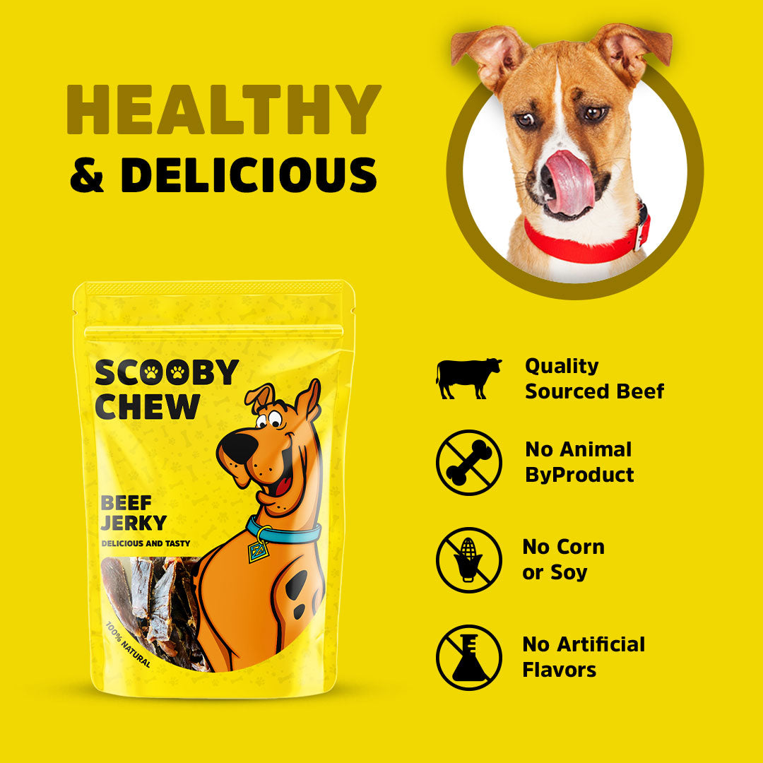 Scooby Chew Beef Jerky - Dog Treats 120g