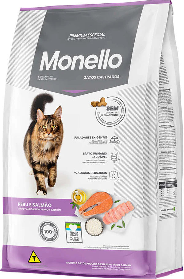 Monello Cat Food Sterilised Turkey & Salmon 10kg