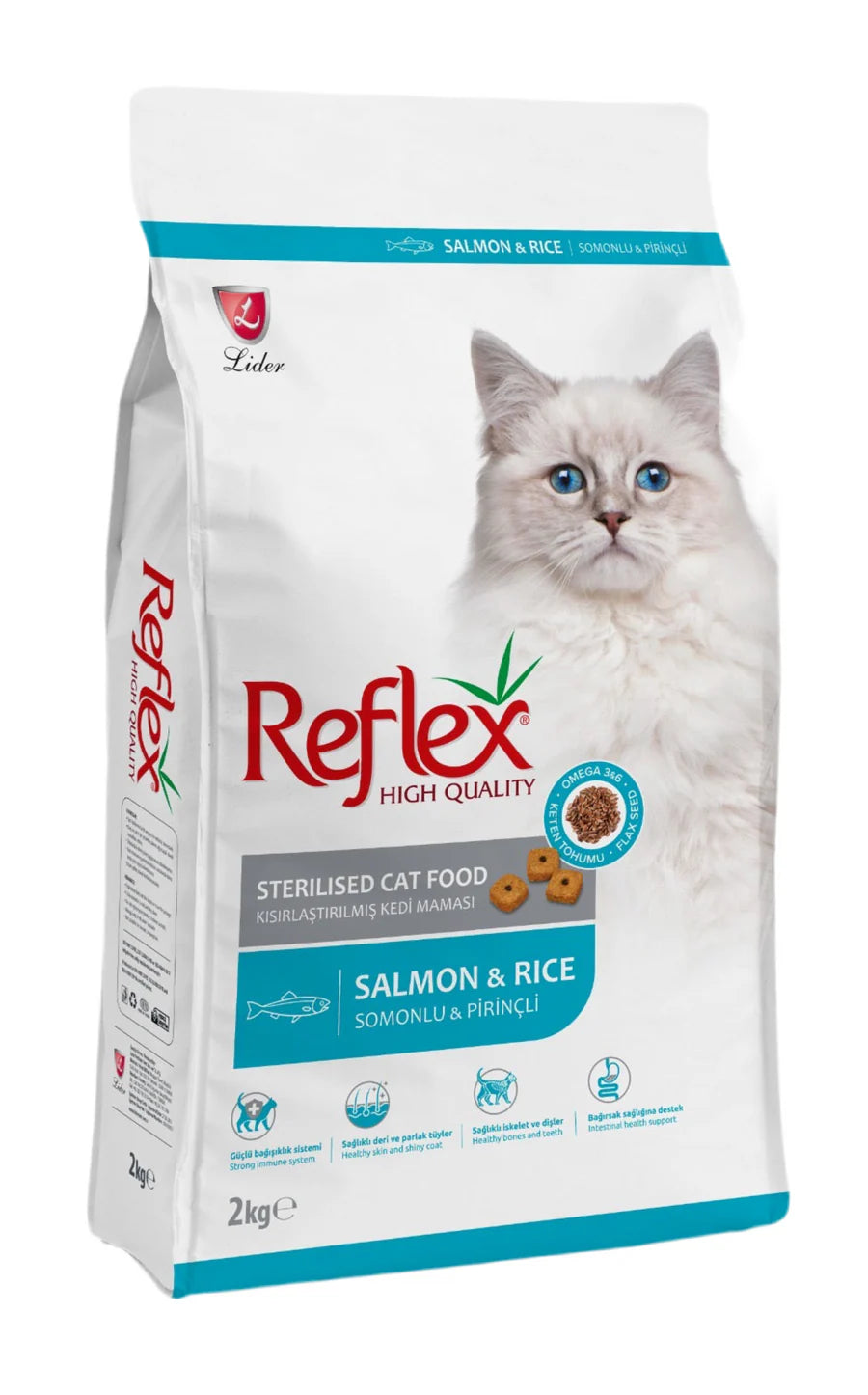 Reflex Sterilized Dry Food with Salmon & Rice for Cats 15kg