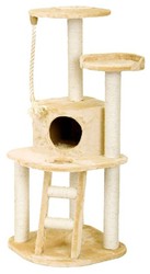 Scratching Tree with Playhouse Large - Beige