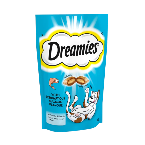 Dreamies Cat  Treat With Savoury Salmon 60g