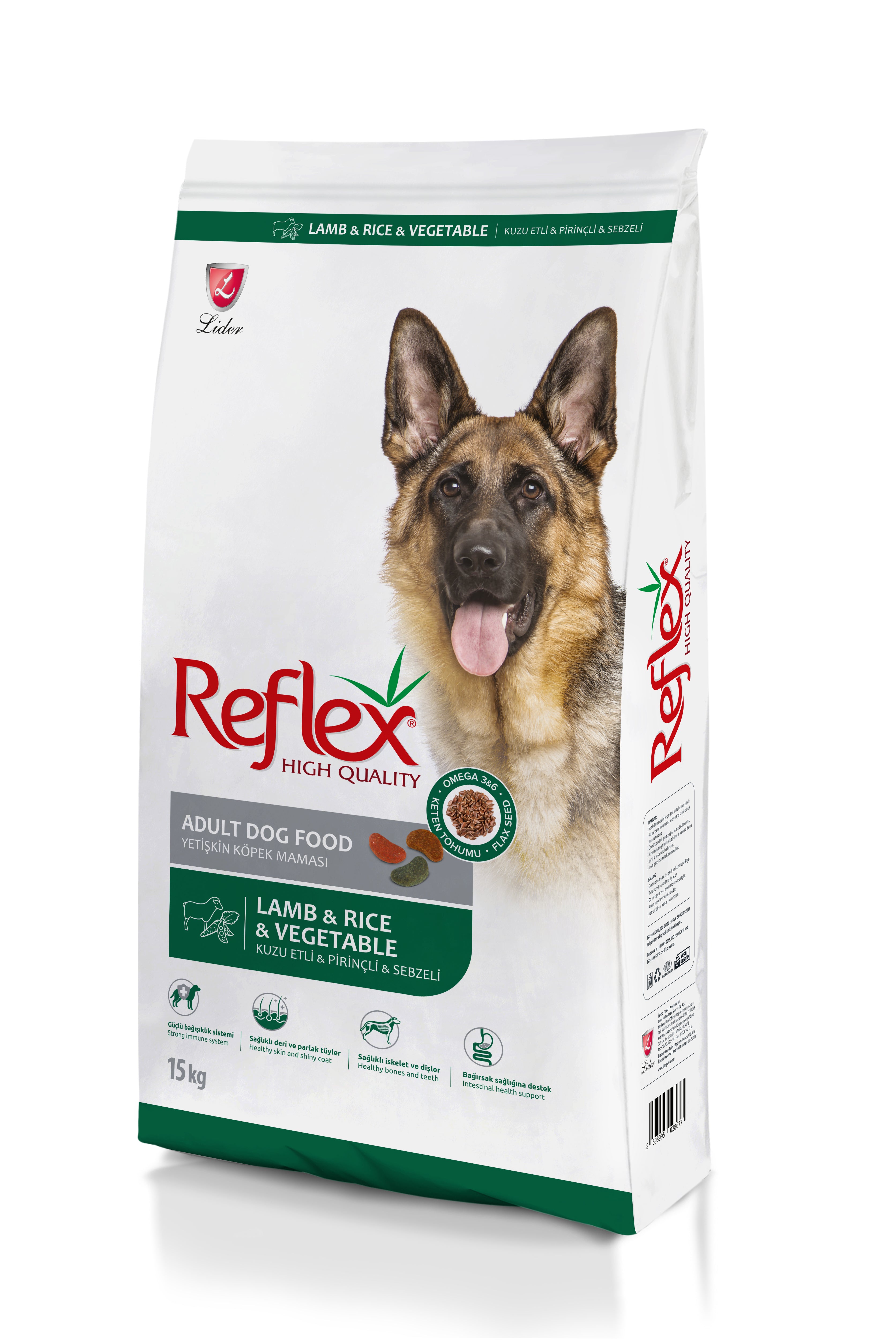 REFLEX LAMB&RICE&VEGETABLE ADULT 15KG