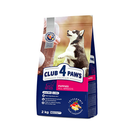 CLUB 4 PAWS PREMIUM
for puppies of all breeds
СHICKEN 2kg