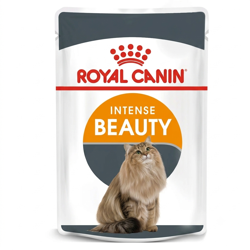 Royal Canin Intense Beauty in Gravy (85 gm\Pouch) - Wet food for adult cats - supports a healthy skin and shiny coat