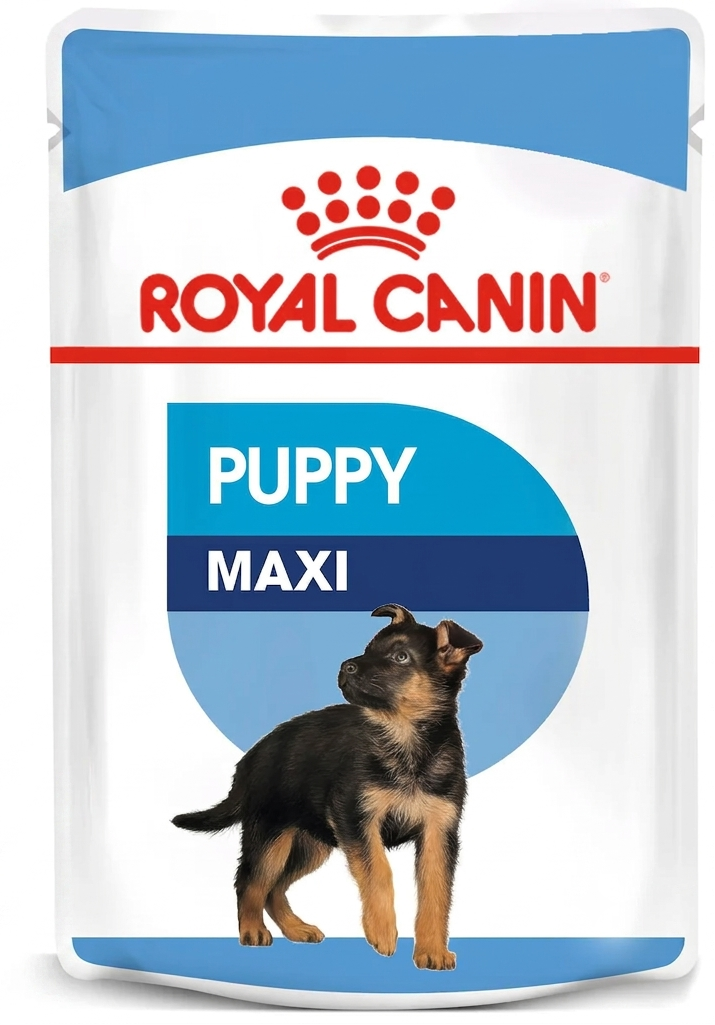 Royal Canin Maxi Puppy in Gravy (140 gm\pouch) - wet food for large dogs - Adult weight from 26 to 44 KG. From 2 to 15 months