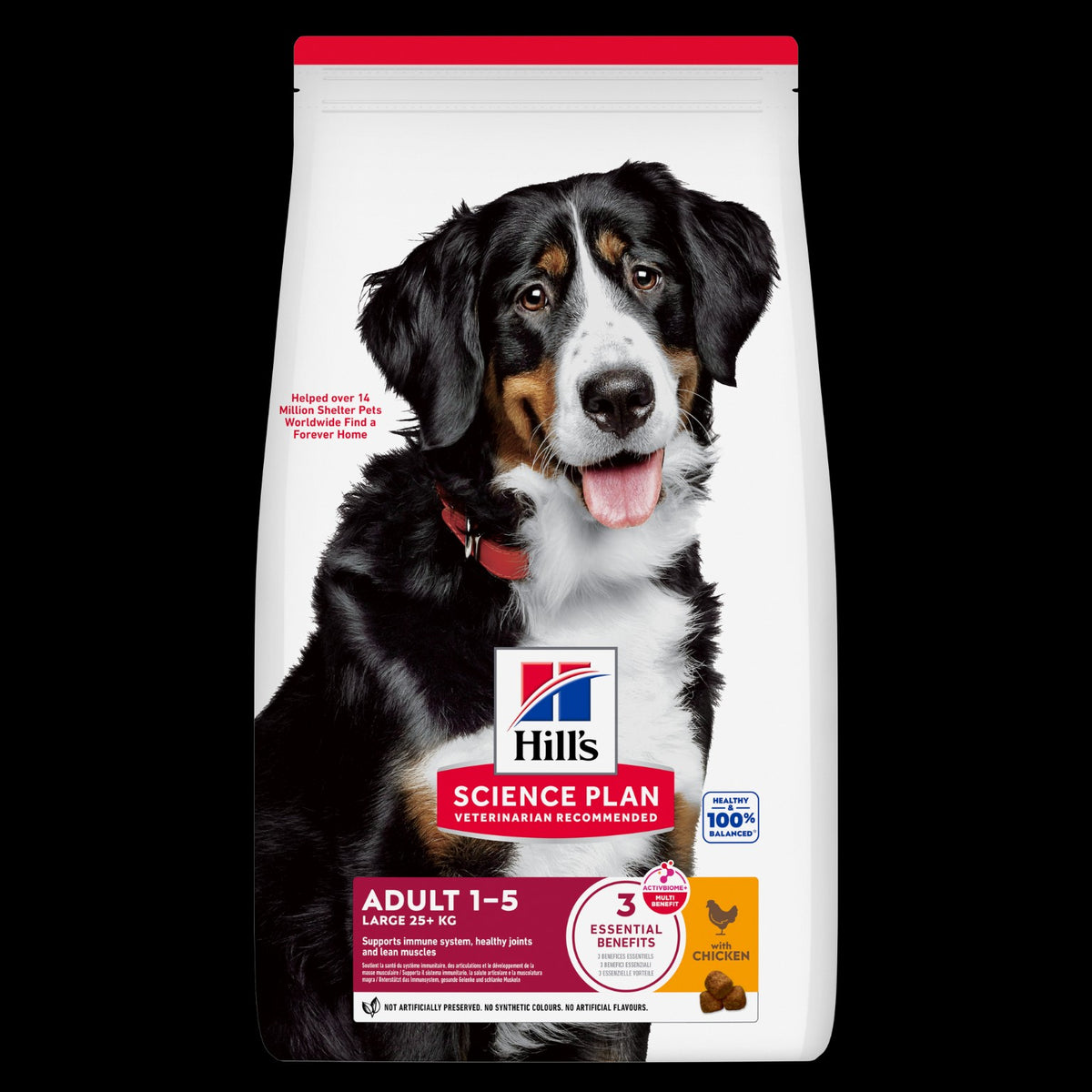 Hill’s Science Plan
Large breed
adult dog food
with chicken 2.5kg
