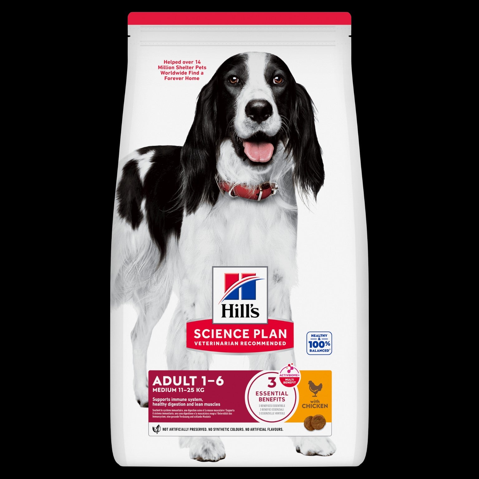 Hill’s Science Plan Medium adult dog food with chicken 14kg