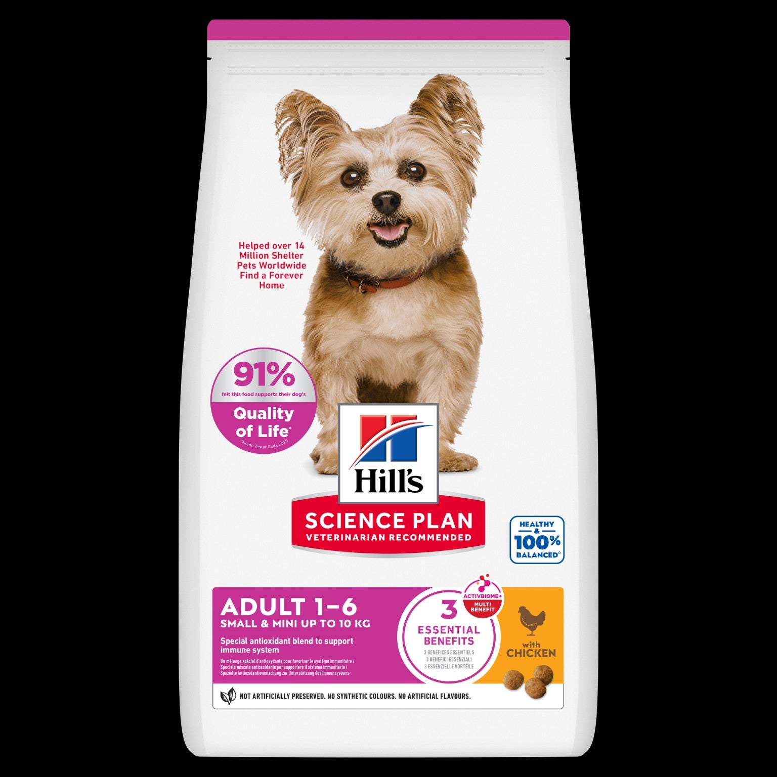 Hill’s Science Plan Small and mini adult dog food with chicken 3kg