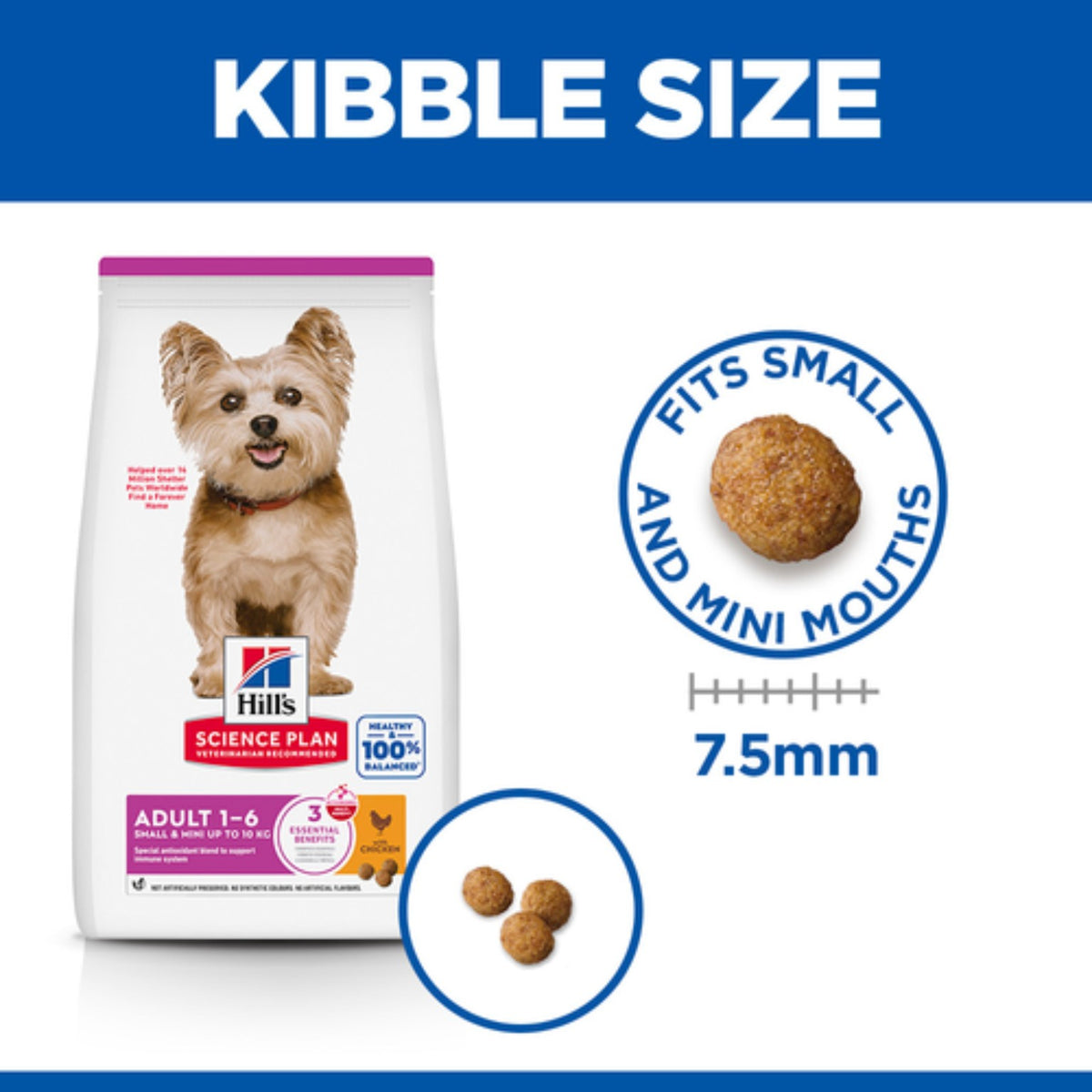 Hill’s Science Plan Small and mini adult dog food with chicken 3kg